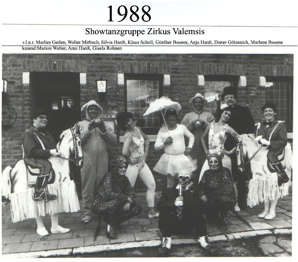 showgruppe valemsis web 1988 – Erste Walheimer Karnevalsgellschaft 1973 ...
